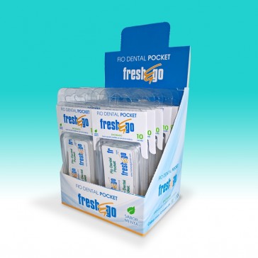 Display Fio Dental Pocket - 12 x 10 Sachês